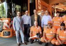 Gruppenfoto nach Schlüsselübergabe bei AWS in Wangen