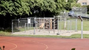 Neue Spielfläche auf der Dürrbachwiese in Hedelfingen