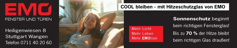 Anzeigenmotiv EMO Fenster und Türen ab Juni 2026