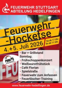 Ankündigung Feuerwehrhocketse Hedelfingen