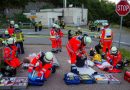 Übung der Feuerwehr Hedelfingen an der Deponie Einöd