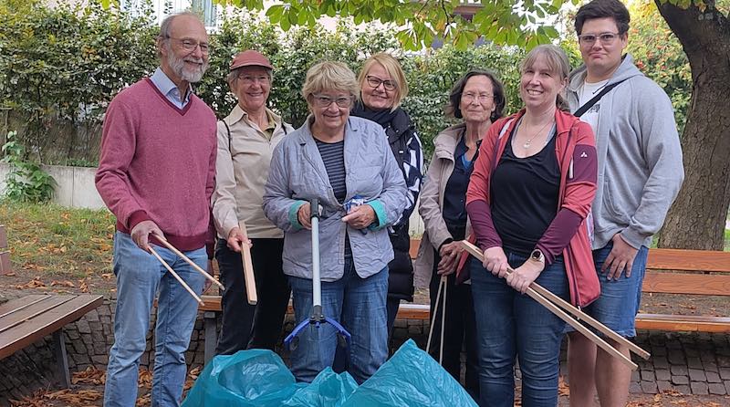 Gruppenbild nach der Let's putz-Aktion der SPD in Heumaden 12.9.2026