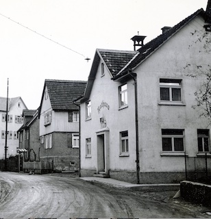 Historisches Foto von 1930 zeigt das Rathaus von Rohracker